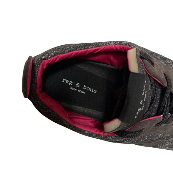 Rag & Bone Retro Charcoal and pink Sneakers,NWT,Size 37,Made in Vietnam - Picture 9 of 10